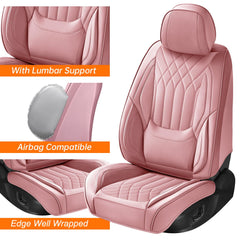 GEZHOUBA pink seat covers are easy to install with no tools.