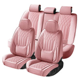 GEZHOUBA Pink front seat cover adds refined luxury to the cabin.
