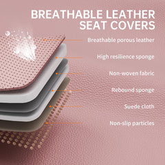 GEZHOUBA universal-fit pink seat covers suit most cars and SUVs.