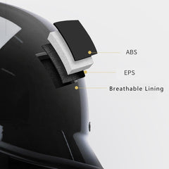 GFUERUFQ German Pilot Helmet back view highlights compact, lightweight profile