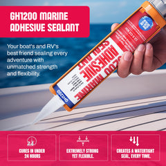 GH1200 5200 sealant used above and below water on hull seams