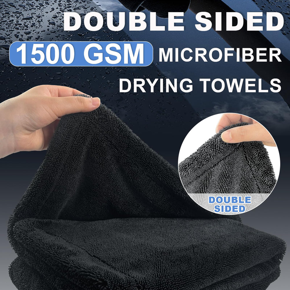 Ghguole car drying towel 28x36 folded for compact storage and easy handling.