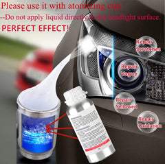 Ghguole headlight after restoration appears clear and bright