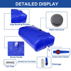 GHOSOONE water bladder in RV or camping setup for portable water.