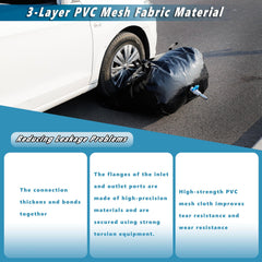 GHOSOONE double-sided PVC-coated fabric offers durable, weather-resistant construction.