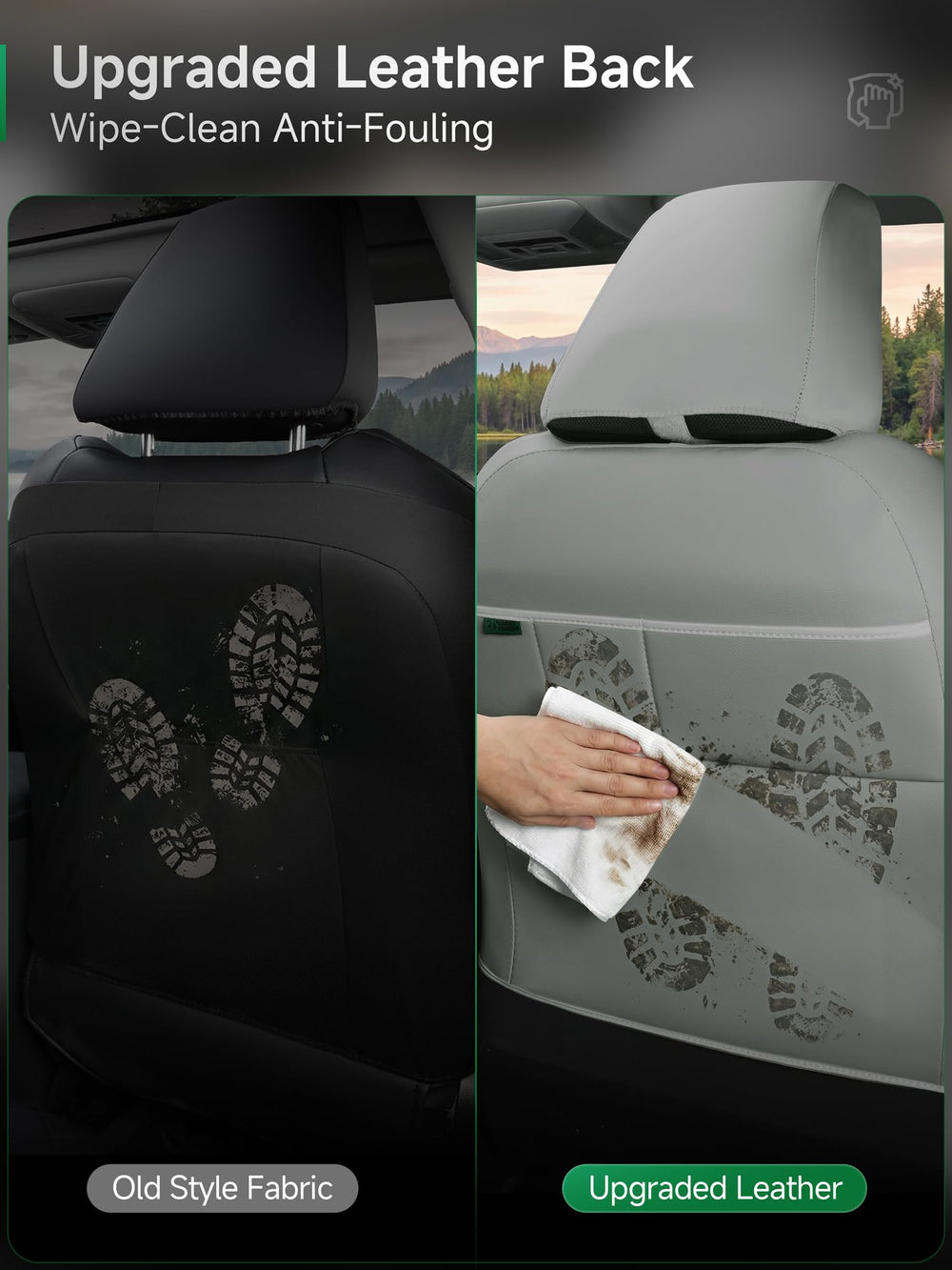 GIANT PANDA anti-slip bottom grips prevent shifting during driving.