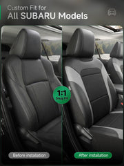 GIANT PANDA faux leather panel front-seat cover adds durable protection for Subaru Forester