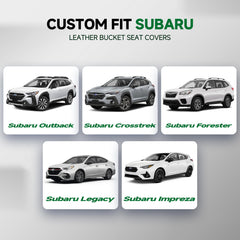 GIANT PANDA front seat cover fits Subaru Forester for scratch and spill protection.