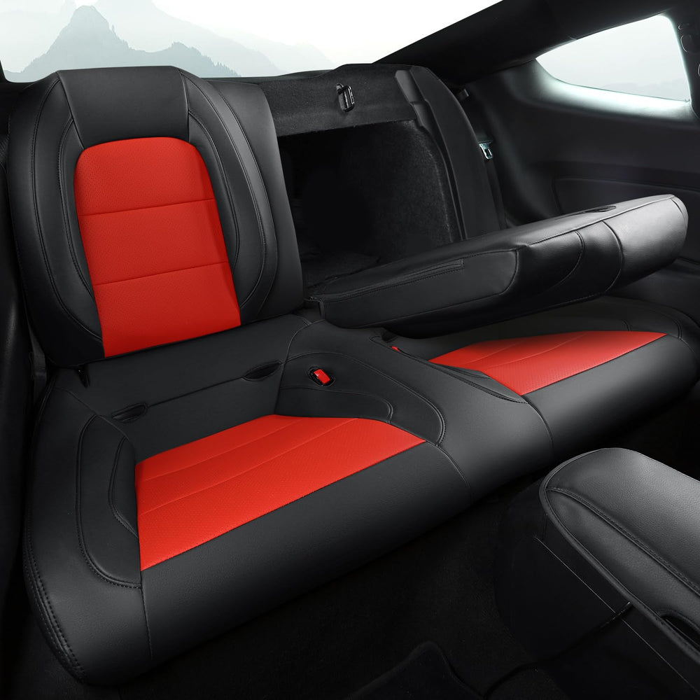 GIANT PANDA interior protection reduces wear and hair accumulation in Mustang coupe.