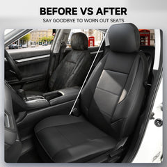 GIANT PANDA interior refresh in black and gray Subaru cabin.
