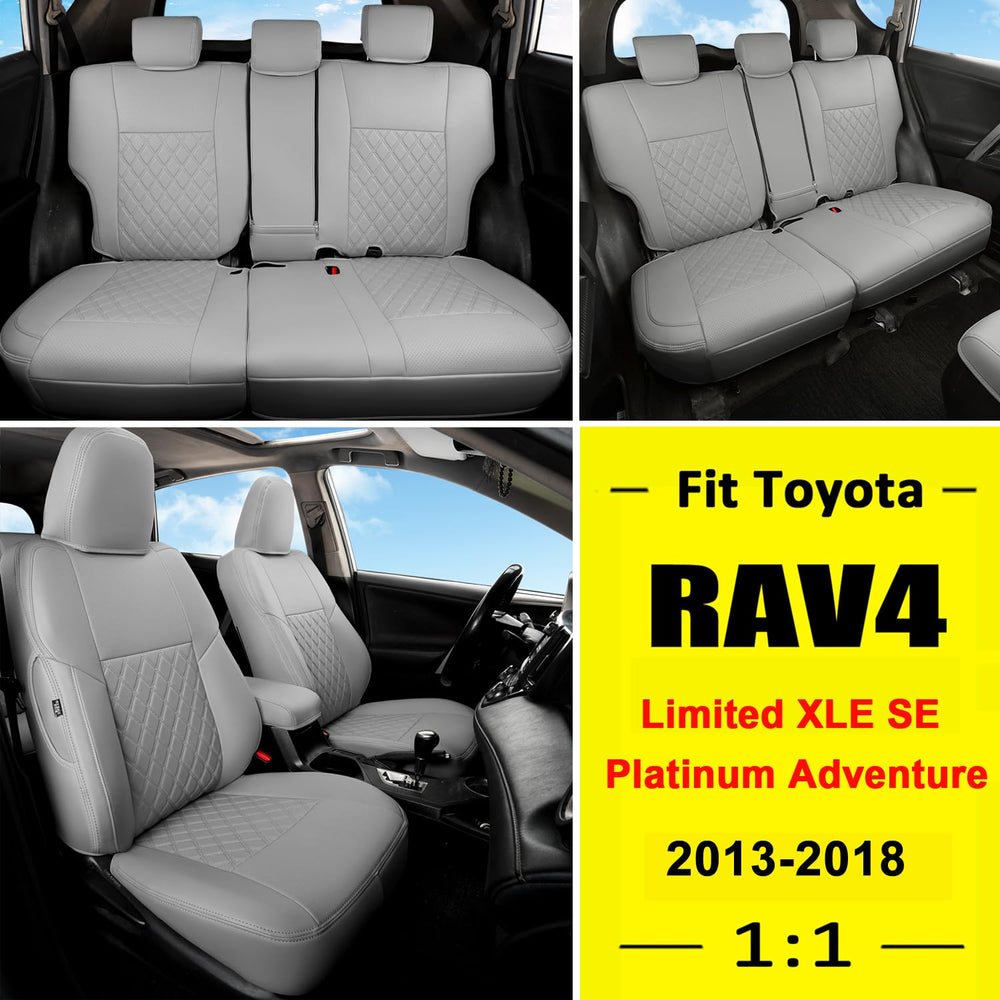GIANT PANDA Pu leather front seat detail shows plush texture and protection