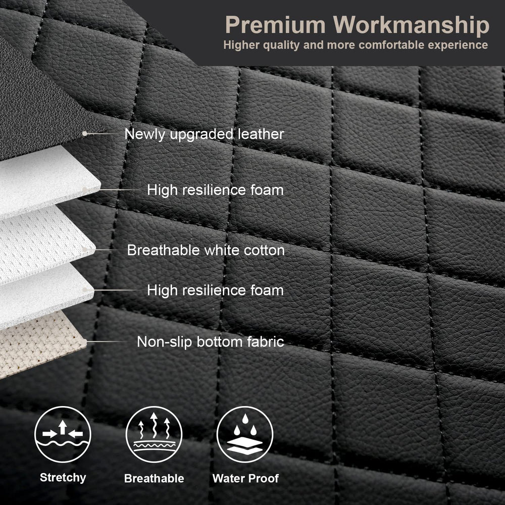 GIANT PANDA Rav4 diamond stitch detail adds modern look