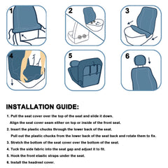 GIANT PANDA Rav4 installation guide-friendly seat cover