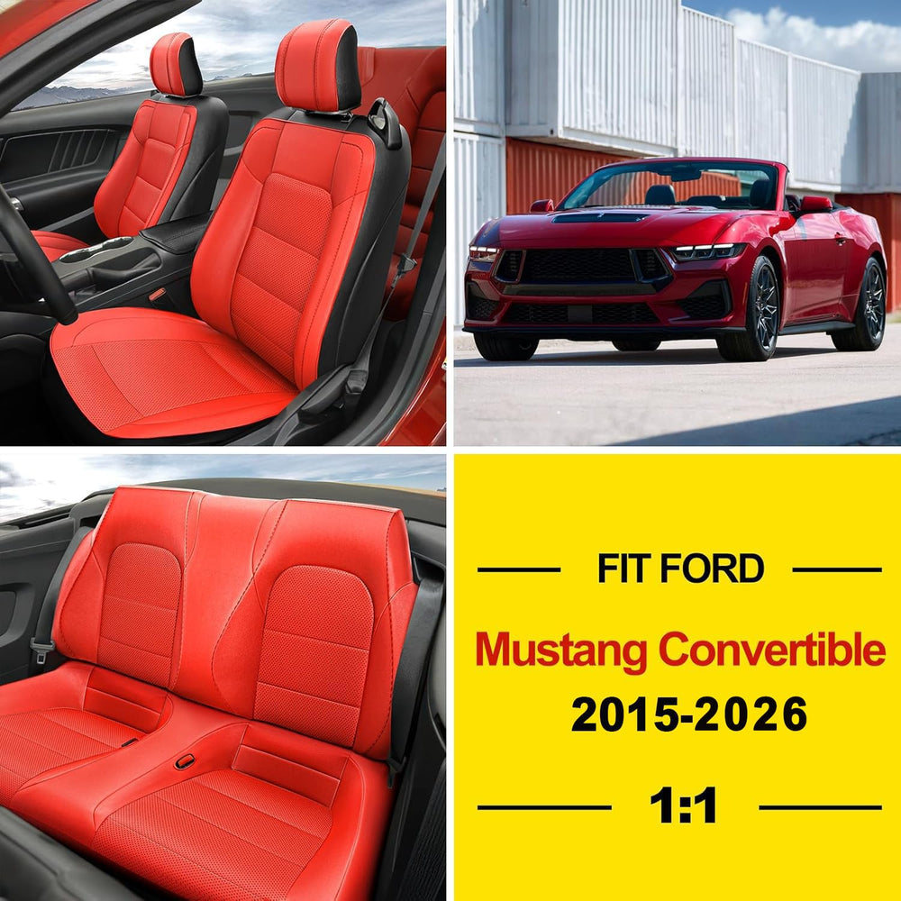 GIANT PANDA faux leather seat covers offer soft touch, waterproof protection, and easy cleaning