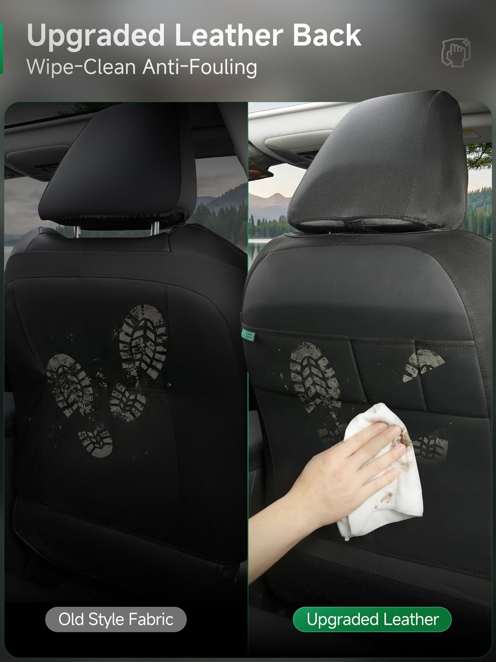 GIANT PANDA stain-resistant surface is easy to wipe clean.