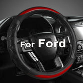 GIANT PANDA steering wheel cover custom-fit Ford F-150 16-inch for secure grip.