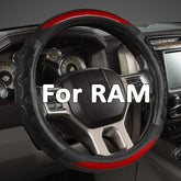 GIANT PANDA steering wheel cover for Dodge Ram 1500 fits 15.5–16 inches for a snug grip.