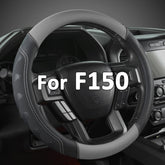 GIANT PANDA steering wheel cover fitted on Ford F-150 improves grip and style.