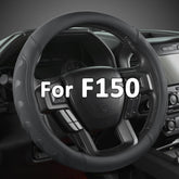GIANT PANDA steering wheel cover on Ford F-150 enhances grip and interior style.