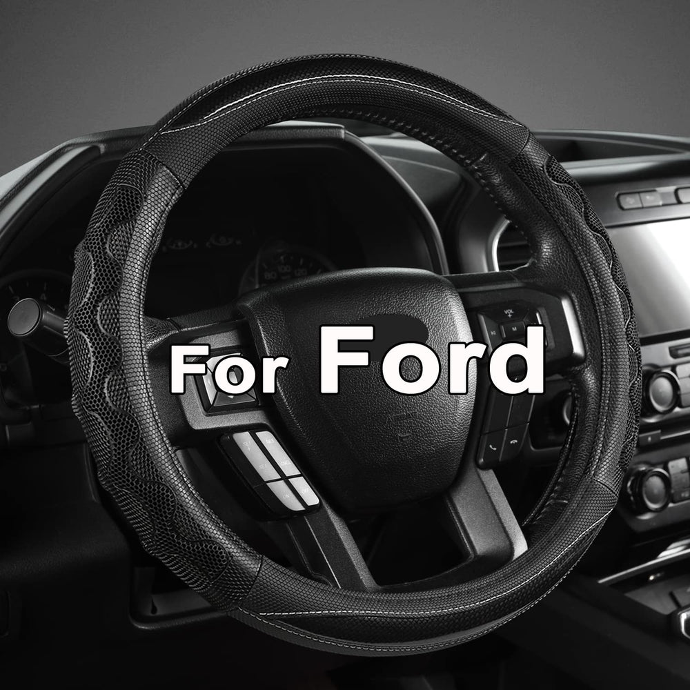 GIANT PANDA steering wheel cover on Ford F-150 fits 16inch wheels, improves grip