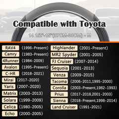 Giant Panda steering wheel cover installation using heat to smooth crease.