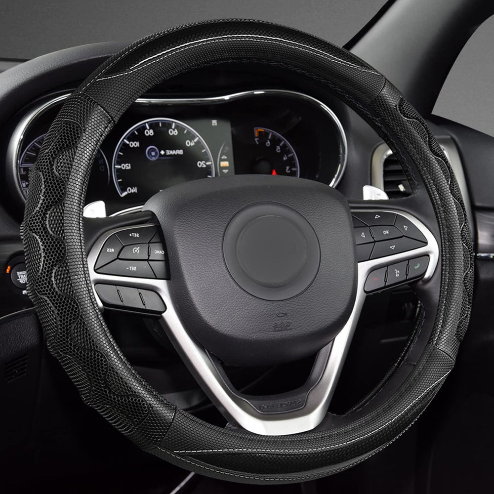GIANT PANDA steering wheel cover for Jeep Wrangler with grip improvement and comfortable feel