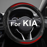 GIANT PANDA steering wheel cover on Kia Soul with 3D honeycomb grip for secure handling.