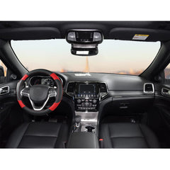Close-up of GIANT PANDA steering wheel cover microfiber material for comfort and durability