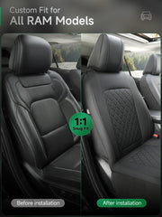 GIANT PANDA thick foam padding with diamond-quilted faux leather for comfort.