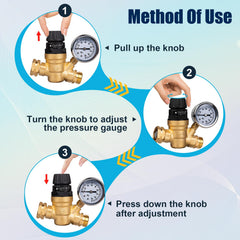 Gickbusus 3/4-inch hose thread regulator fits standard RV fittings