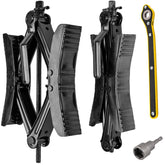 Gickbusus camper wheel chock stabilizer with wrench secures tires during parking