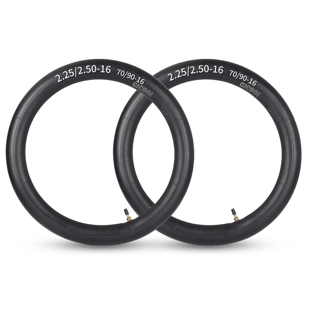 GICOOL 2.25/2.50-16 inner tube pack ready for dirt bike replacements.
