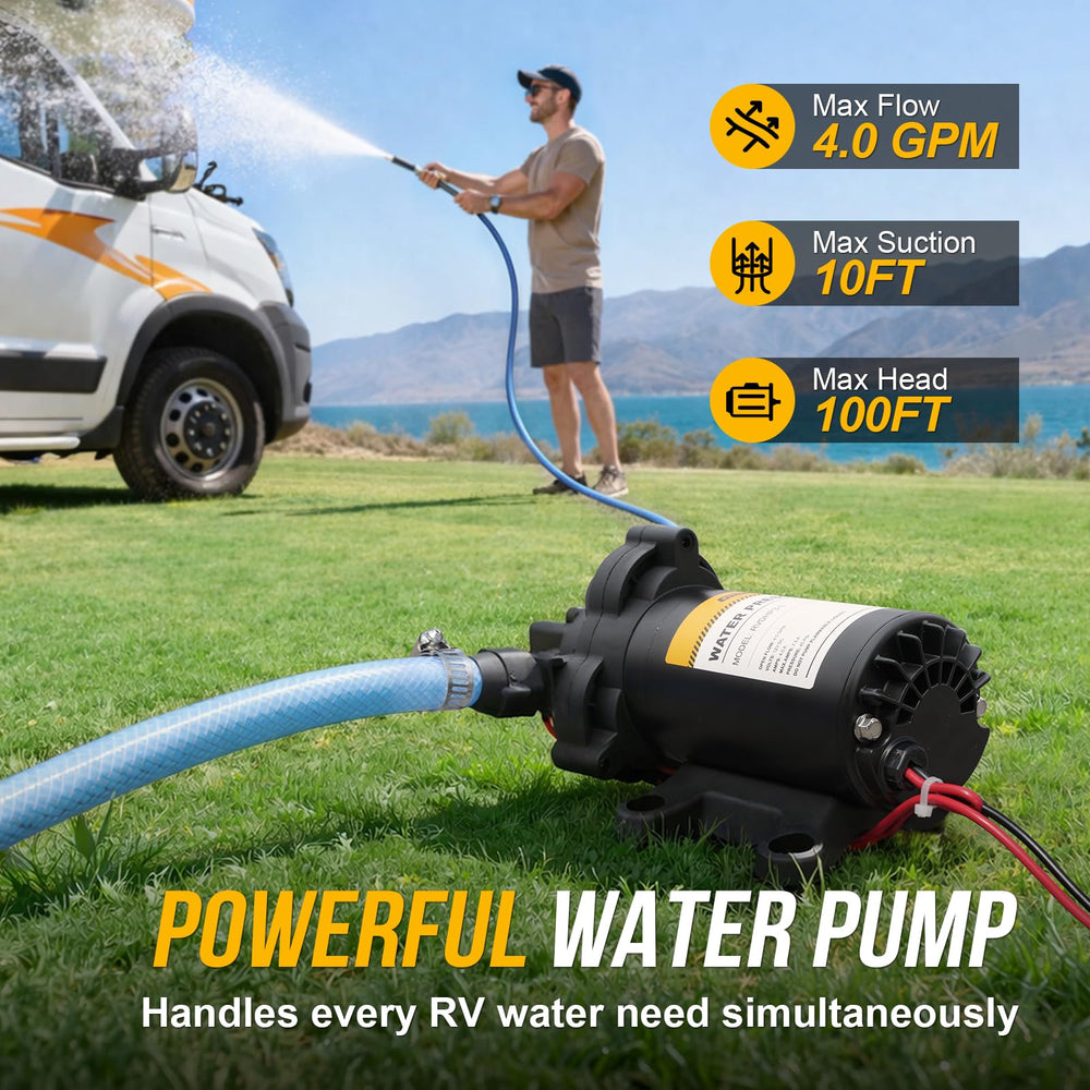 Gidrox 100 ft head capability ensures steady flow.