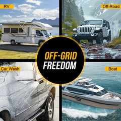 Gidrox RV water system in use on a boat or camper.