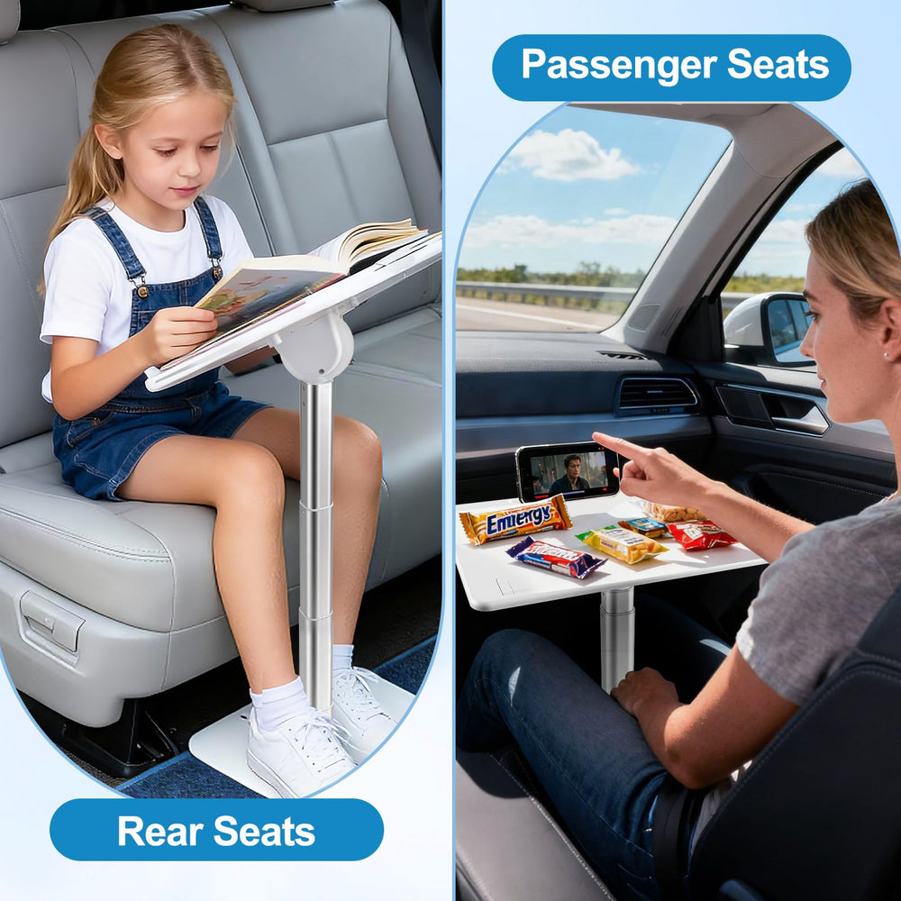 GiftmiyHime passenger-seat-table-holder supports books or tablets for easy viewing.