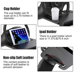 Gihunk steering wheel tray easy install fits most cars