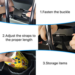Gilovc Trunk Organizer collapsible design stores flat when not in use.