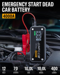 GIMFOOM S4000 with USB ports powering phones on the go.