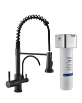 GIMILI 3-in-1 matte black faucet with pull-down sprayer for versatile washing and cleaning