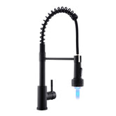 GIMILI black kitchen faucet with pull-down sprayer for versatile home and RV use