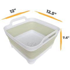 GIMWA collapsible wash basin for RV camping with drain plug for easy draining.