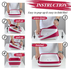 GIMWA collapsible wash basin with drain plug and elevated feet.
