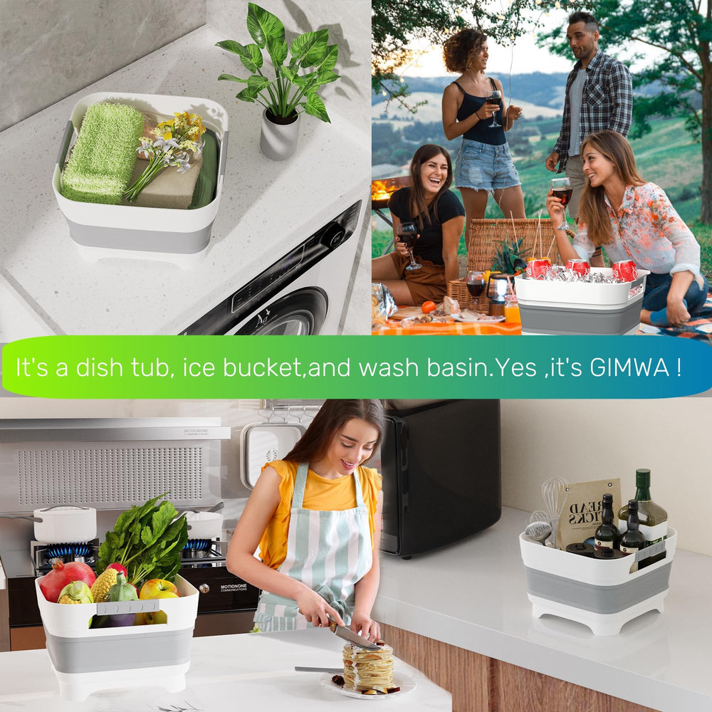 GIMWA easy-drain interior in green, quick cleanup after meals.