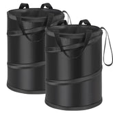 Ginsco 2Packs 4 Gallons open-top car trash bin for quick cleanup on the go