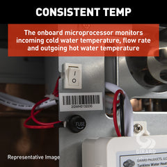 Girard tankless RV water heater freeze protection for dependable hot water in chilly campsites.