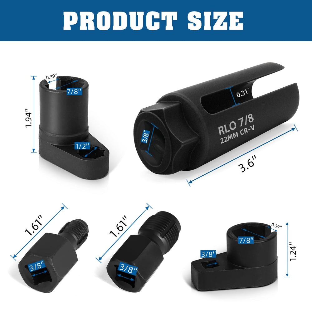 GIroiyai 6-point sockets provide reliable torque for O2 sensor removal