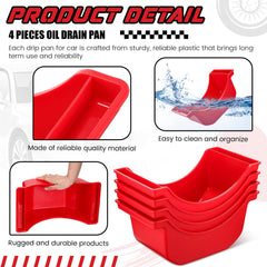 Gisafai drain pan dimensions 34x18x15 cm for ample room