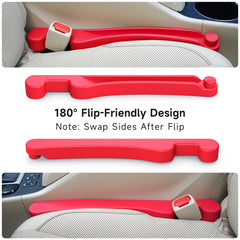 Givifive gap filler on the driver side stores essentials neatly.