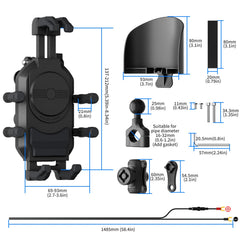 GIYOKAJU easy installation kit for fast setup on handlebars.