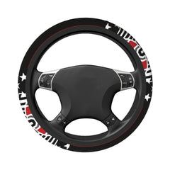 GJdd_diy universal elastic steering wheel cover shows heat-resistant coating for hot days